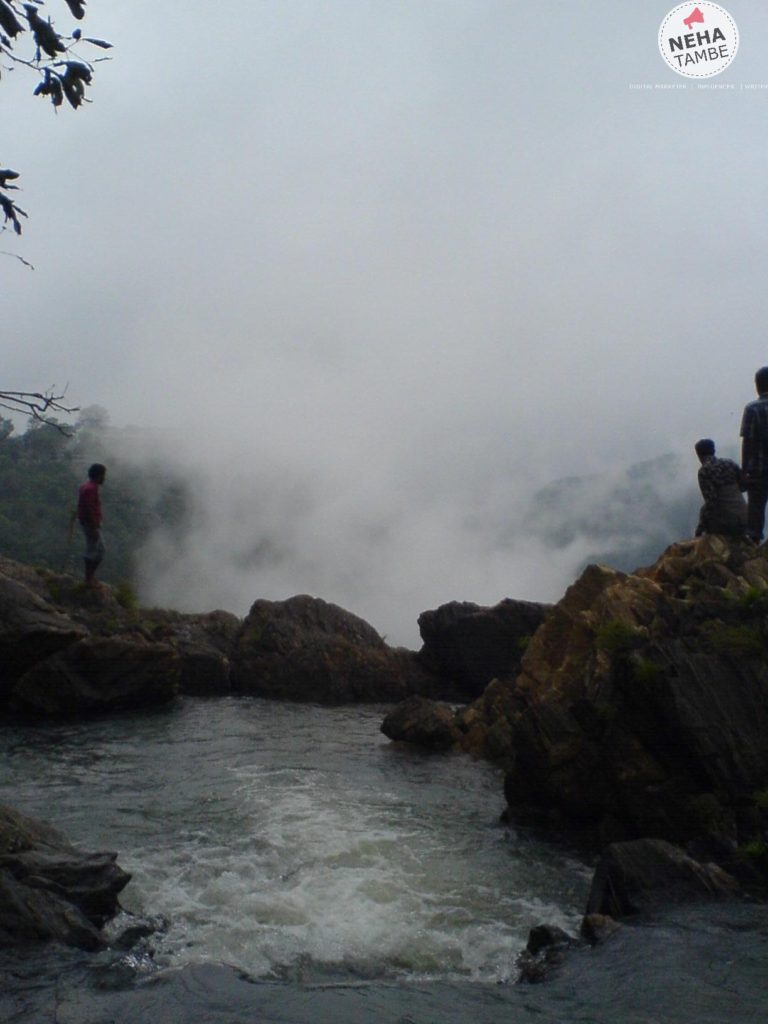 A view of the river uphill, before the Jog Falls