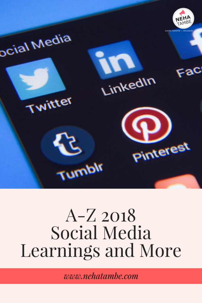 A-Z 2018 will be about teaching others social media marketing for small businesses