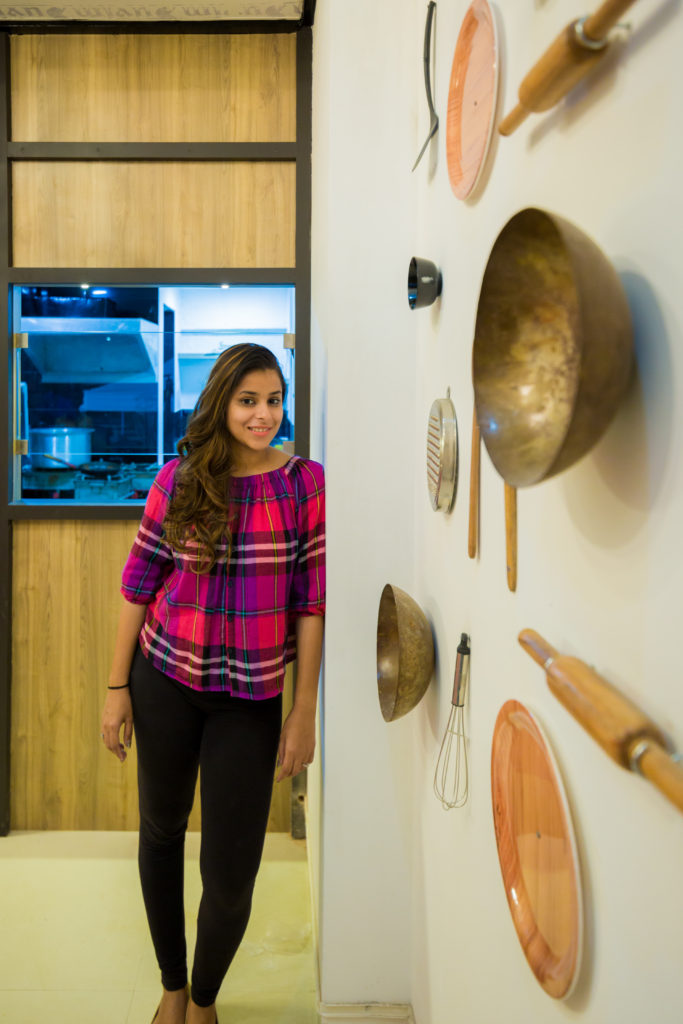 Sanjali Naik at one of her designed spaces