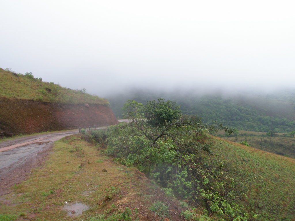 The mist covered valley of Baba Budangiri