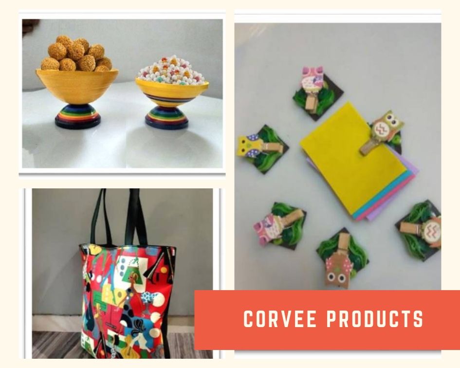 Products made at Corvee Foundation
