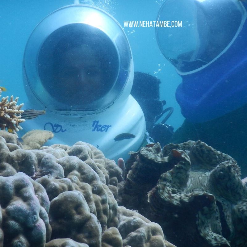 Underwater walk at Havelok Andamans