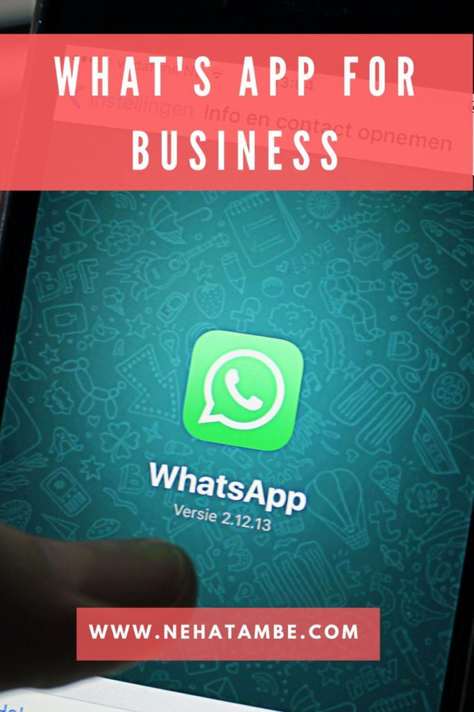How to use What's app for business