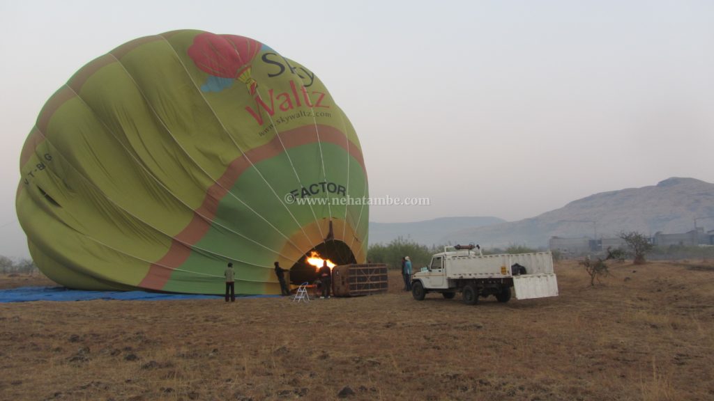 A hot air balloon ride near Pune