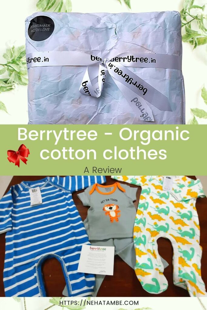 Berrytree review. Organic cotton clothes for kids in India