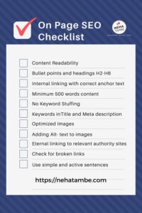 9 On Page SEO essentials when writing a blog post [+ free checklist ...