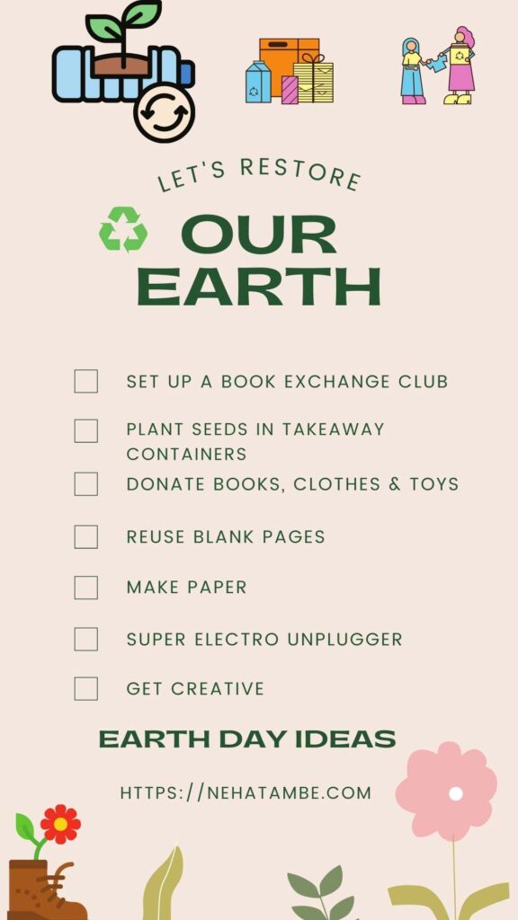 Earth day- how kids can help restore our earth