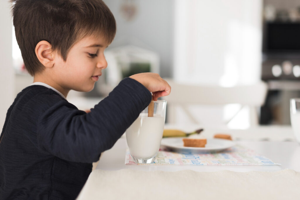 What are the sources of milk protein content for kids? #63PercentMoreProtein